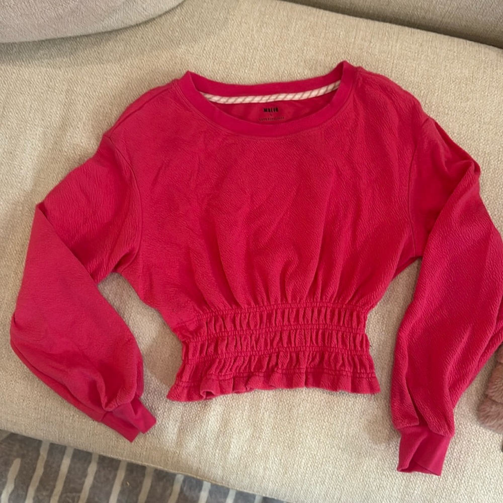 Maeve by Anthropologie pink top 🌺 XS